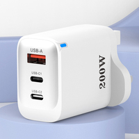 Chargeur mural universel pour téléphone portable double 3 ports 200w US UK EU Bloc de chargeur portable Adaptateur secteur 2.4A Prise pour Iphone Samsung
