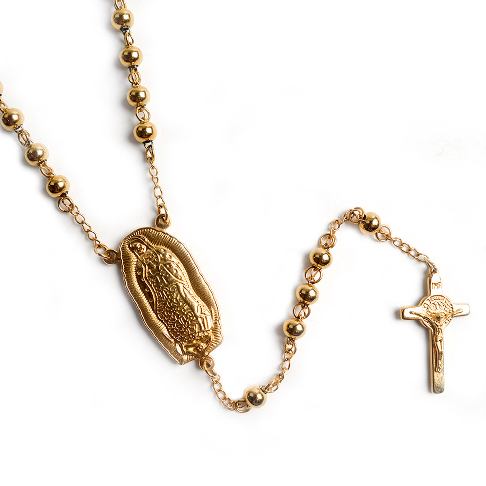 Collier de prière en acier inoxydable or, offre spéciale, perles croisées, pendentif de jésus, offre spéciale