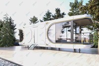 Maison Conteneur Préfabriquée de Luxe 2026 – Structure en Acier Écologique, Emballage Plat, Appartement Mobile Préfabriqué avec Cour