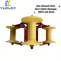 Kit de rouleaux de câblage professionnels YILI en nylon, robuste, anti-marquage, pour système de guidage d'angle droit pour outils de télécommunications et utilitaire