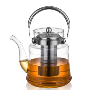 Ensemble de café et de thé en verre soufflé à la main, résistant à la chaleur, écologique, de luxe moderne, en gros, en stock - Product Image 6