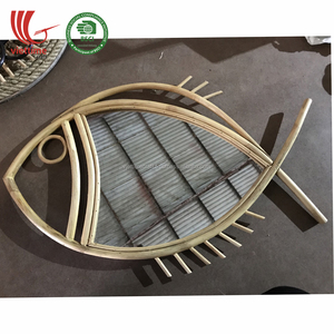 2020 superventas espejo de ratán tejido a mano decoración colgante de pared estilo de diseño minimalista para dormitorio Oficina al por mayor de Vietnam - Product Image 1