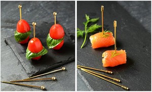 Giao Hàng Nhanh Chuyên Nghiệp OEM Biểu Tượng Tùy Chỉnh Màu Sắc Bóng Hạt Trang Trí Thanh Đồ Uống Đồ Uống Trái Cây Kim Loại Cocktail Chọn - Product Image 4