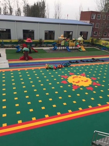 Outdoor Playground Suspended Assembled Plastic Flooring <b>Tiles</b> Durable and Weather Resistant - Product Image 6