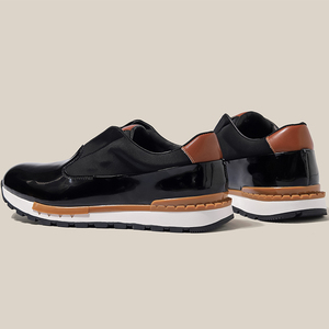 Chaussures décontractées pour hommes, baskets en cuir de vache véritable, design personnalisé, respirantes, tendance mode pour hommes - Product Image 4