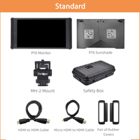 Portkeys PT6 5.2" Touch Screen Camera Field Monitor Display Real Time Live Streaming Stretch Legs Effects DSLR New
