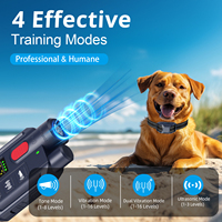 Bestseller 2-in-1 Fernbedienungs-Hundetrainer Ultraschall-Abwehrgerät Wiederaufladbar Ohne Schock Anti-Bell Verhaltenskorrektur für Alle Hundegrößen