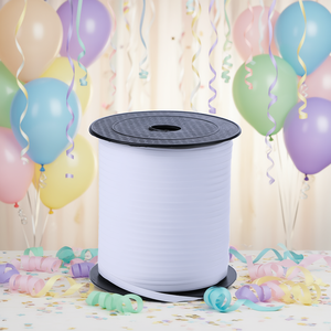 Ruban blanc pour fête, rouleau de 450 m, pour décorations de ballons et événements festifs - Product Image 3