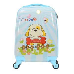 Vỏ Cứng Trọng Lượng Nhẹ Du Lịch Hành Lý Cho Bán Buôn ABS + PC Kid Carton Spinner Trẻ Em Vali Thời Trang Dài-Khoảng Cách Du Lịch