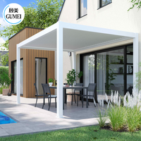 Pergola bioclimatique motorisée en aluminium sur mesure, couverture de pergola pour jardin extérieur, imperméable
