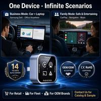 Boîte AI CarPlay sans fil 5 en 1, dongle CarPlay, Android Auto, AirPlay, Miracast, adaptateur Samsung DeX, BT 5.4, WiFi double bande, Plug and Play