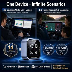Adaptador Inalámbrico Carplay 5 en 1, Dongle CarPlay, Android Auto, <span class=keywords><strong>Airplay</strong></span>, Miracast, <span class=keywords><strong>Samsung</strong></span> Dex, BT 54, WiFi de Doble Banda, Plug and Play - Product Image 6