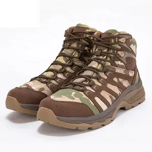 Good Quality Camouflage High Ankle Light Weight Crashproof Shoes Tactical Boots Hiking Shoes Men Boots