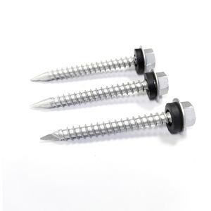 Tornillos Punta Espada Con <span class=keywords><strong>Golillas</strong></span> TOR HEX AUTORROSCANTE ruspert tornillo de espada hexagonal galvanizado zinc plateado con arandela de goma - Product Image 3