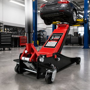 Gato hidráulico manual de doble pistón de acero de 3 toneladas con certificación CE GS, altura máxima de 500 mm para elevación de vehículos - Product Image 4