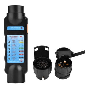 AUTAUFSTANGSCHLUSSTETTER SET 12 V <span class=keywords><strong>7</strong></span> PIN /13 PIN Abziehlicht Verkabelung Schaltung Stecker Steckschlüssel <span class=keywords><strong>Tester</strong></span> Anschlusswerkzeug für Autoanhänger - Product Image 1