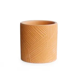 Wholesales vaso de flores minimalista, terracota em massa, potes de flores, suculentas para plantas, design de enfeites de jardim