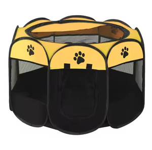 Cage semi-circulaire <span class=keywords><strong>amovible</strong></span> et lavable <span class=keywords><strong>pour</strong></span> chat et <span class=keywords><strong>chien</strong></span>, en tissu Oxford imperméable et respirant, résistante aux chiens, <span class=keywords><strong>pour</strong></span> petits animaux - Product Image 3