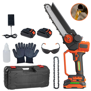 BOLIU Tronçonneuse sans fil à batterie au lithium 24V de 8 pouces, antidérapante, pour la coupe du bois, <span class=keywords><strong>mini</strong></span> outil de jardinage OEM DIY - Product Image 1