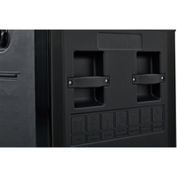 Flight case en plastique PE pour équipement de scène de grande taille, pour le personnel, boîte de rangement pour câbles, boîte à pièces détachées, boîte à outils roulante pour stand et stockage