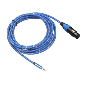 Câble de microphone professionnel blindé tout cuivre de 3 mètres avec <span class=keywords><strong>prise</strong></span> <span class=keywords><strong>jack</strong></span> TRS 3,5 mm femelle pour carte son K-voice, ligne de connexion <span class=keywords><strong>3M</strong></span> - Product Image 1