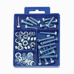 Kit de tornillos y tuercas para máquina perforadora, caja de almacenamiento de plástico de 39x30x37cm, tornillos Phillips de cabeza plana, accesorios de ferretería - Product Image 5