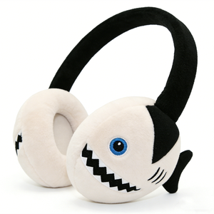 Couvre-oreilles d'hiver personnalisés en forme d'animaux, couvre-oreilles en forme de requin de dessin animé, couvre-oreilles d'hiver pour garçons - Product Image 2