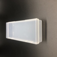 Boîte de papeterie personnalisée, boîte en plastique transparente carrée, boîtes d'emballage cadeau, étui à crayons en plastique