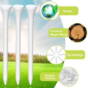 Tees de Golf Personalizados con Logotipo, Tees de Golf de Madera de Bambú, Decoración para Hombres y Mujeres, Accesorios para Fiestas Temáticas de Golf, Material Escolar - Product Image 2