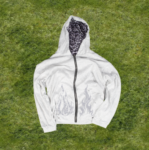 Sudadera con Capucha Unisex al por Mayor, de Felpa Francesa Gruesa de 410 g/m², de Poliéster/Algodón, Estampada, Vintage, Extra Grande, con Cremallera, Transpirable y Tejida - Product Image 2