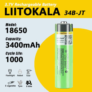 Liitokala 100% 새로운 오리지널 NCR18650B 3.7 v 3400 Mah 18650 리튬 충전식 배터리 손전등 배터리 (PCB 없음) - Product Image 2