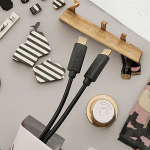 Macho Loại C Cáp dữ liệu 1M nylon PVC <span class=keywords><strong>USB</strong></span> 3.0 nối sạc nhanh 3A cho máy tính điện thoại di động MP3/MP4 Máy nghe nhạc đen bện - Product Image 3