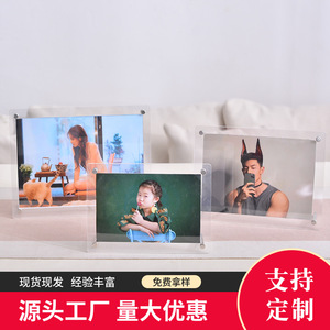 Acrylic <b>Photo</b> <b>Frame</b> Square Transparent Tabletop Home Decor Living Room Bedroom - Product Image 3