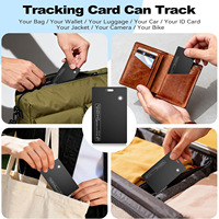 Tren 2026 Dompet Kartu Pelacak Tahan Air Isi Ulang Terbaru untuk iOS Android Pengisian Daya Nirkabel Kartu Pintar Mini GPS Tracker