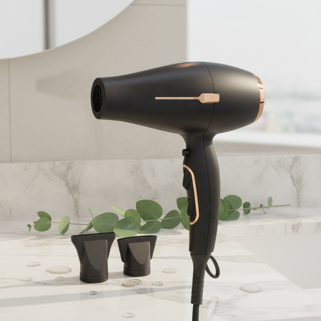 Super Fast Drying Turbo Hair Dryer Ionic 2300W Professional Salon Blow Dryer with 2 Concentrator Nozzles