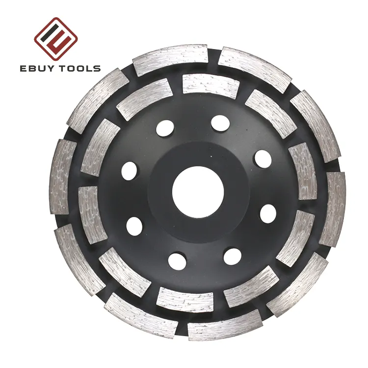 115mm 더블 행 다이아몬드 컵 그라인딩 휠 연삭 디스크 돌 콘크리트 대리석 절단