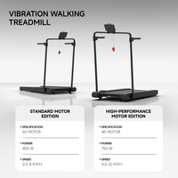 Tapis roulant électrique pliable avec écran LED et plaque vibrante pour l'exercice à domicile
