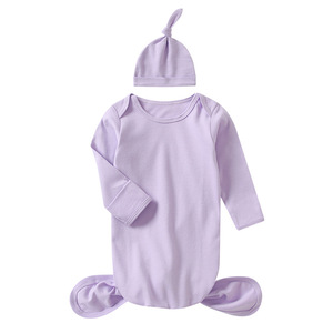 Hongbo sac de couchage pour bébé respirant prévention des coups de pied surprend 0-6 mois ensemble de sac de couchage pour bébé en coton biologique pour nouveau-né - Product Image 4