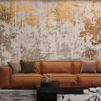 Mural Dinding Tekstur Beludru Satin Wabi Sabi, Nuansa Modern Netral, untuk Latar Belakang Sofa Ruang Tamu, Interior Hotel