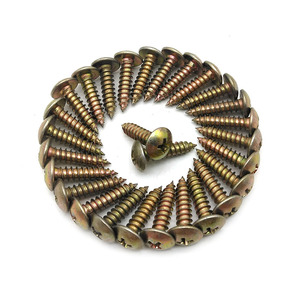 DIN7981 Yellow Zinc Plated Self-tapping <b>Screws</b> Cross Recessed Pan Head Tapping <b>Screws</b> ISO7049 - Product Image 3