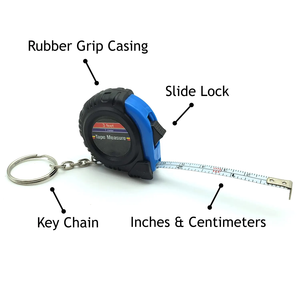 Túi kích thước <span class=keywords><strong>3</strong></span> chân Băng biện pháp với KEYCHAIN-inch & cm-1 m trẻ em đo băng có thể thu vào - Product Image 4