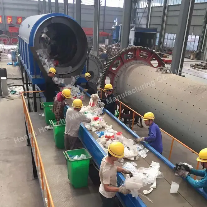 Inländische Müll recycling maschine Kommunale Sortiermaschine für feste Abfälle Stadt mülls ortier maschine