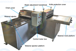 Đa-chức năng căng phồng gạo Cutter/đậu phộng mè giòn kẹo Slicer/ngũ cốc thanh máy cắt - Product Image 5