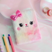 Cuaderno de Peluche con Diseño de Gato de Dibujos Animados, Pequeño y Lindo, para Niños, Nuevo de Fábrica, Venta al por Mayor, Personalizable