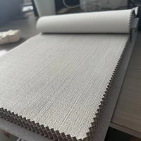 Tissu ignifuge et imperméable en polyester 100% multicolore, enduit blanc, tissé, épais, 300g/m², 110 pouces de large, pour aménagement intérieur