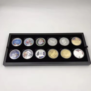 Set Natalizio con Moneta Placcata in Oro, Distintivo Commemorativo in Argento, Moneta Commemorativa di Babbo Natale, Regali da Collezione per il Nuovo <span class=keywords><strong>Anno</strong></span> - Product Image 4