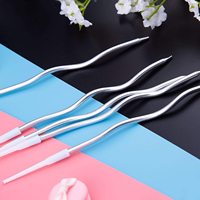 Vente chaude Bougie en spirale dorée romantique Boîte en papier créative Décoration de fête multicolore Bâton de cire de paraffine pour Pâques