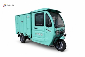 Triciclo Eléctrico de Reparto con Caja Cerrada, Batería de Litio de 60V 20Ah, <span class=keywords><strong>Luz</strong></span> Interior de Carga para Cadena de Frío, Tamaño Compacto y Resistente - Product Image 2