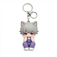 Maßgefertigter 3D PVC Karabiner Sammelfigur Schlüsselanhänger Anime IP Charakter Puppe Blind Box Spielzeug Kawaii Cartoon Figur Umweltfreundlich