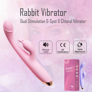 Vibratore coniglio femminile con caricatore USB Vagina massaggiatore e capezzolo Clitoris stimolatore 5V Usb - Product Image 3